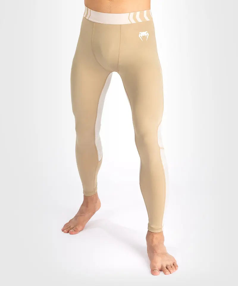 Pantalon de Compression pour Hommes Venum Tempest - Beige/Sable