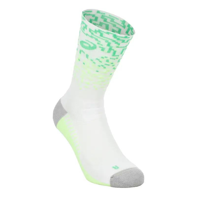 Performance Run Crew Chaussettes de running Unisex-blanc, vert clair
