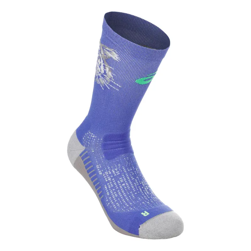 Performance Run Crew Chaussettes de running Unisex-bleu, vert
