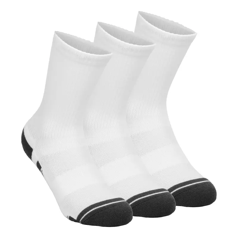 Performance Tech Crew Chaussettes De Sport Pack De 3-Blanc
