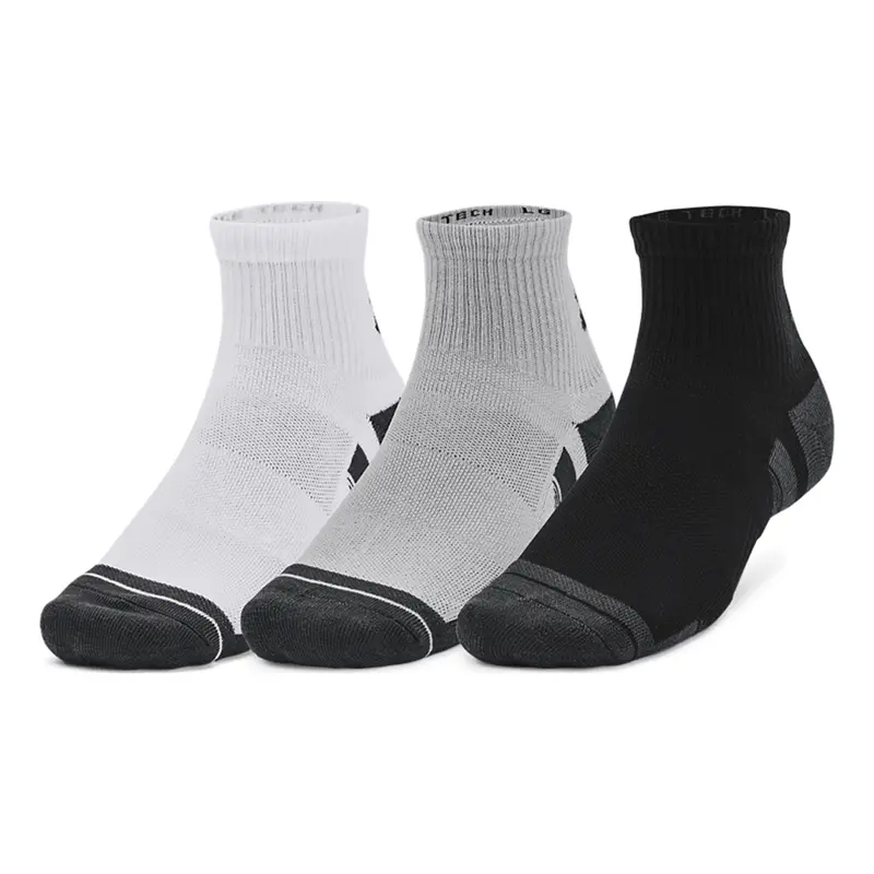 Performance Tech Quarter Chaussettes De Tennis Pack De 3-Gris,Multicouleur
