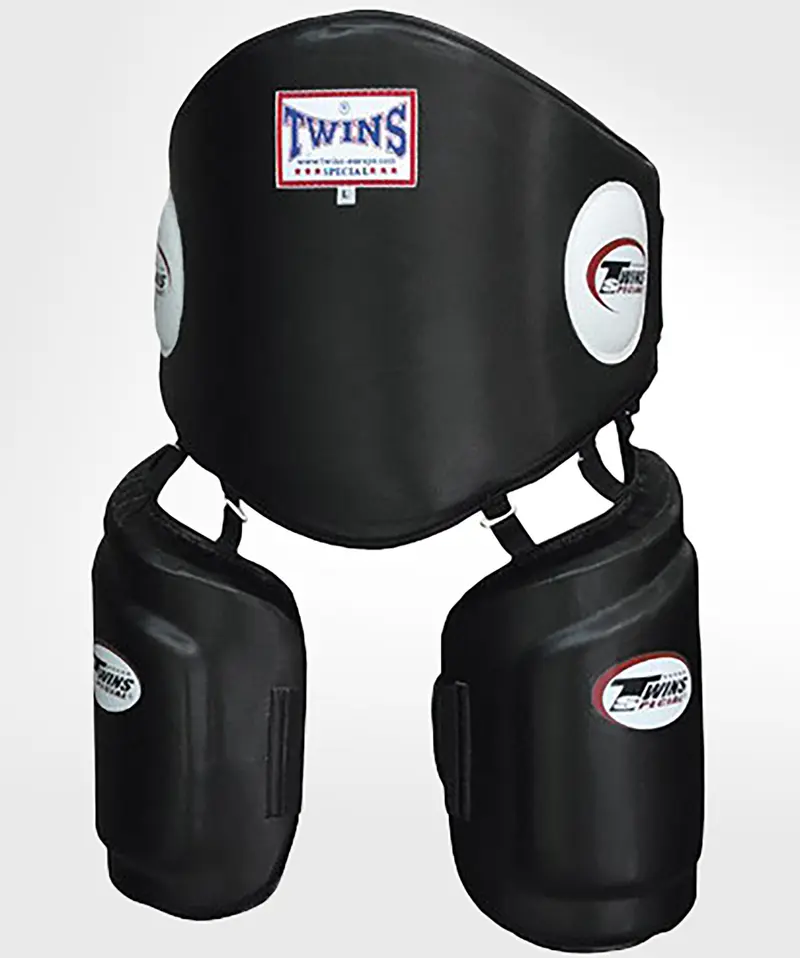 Plastron + Protège-cuisses Twins - Noir