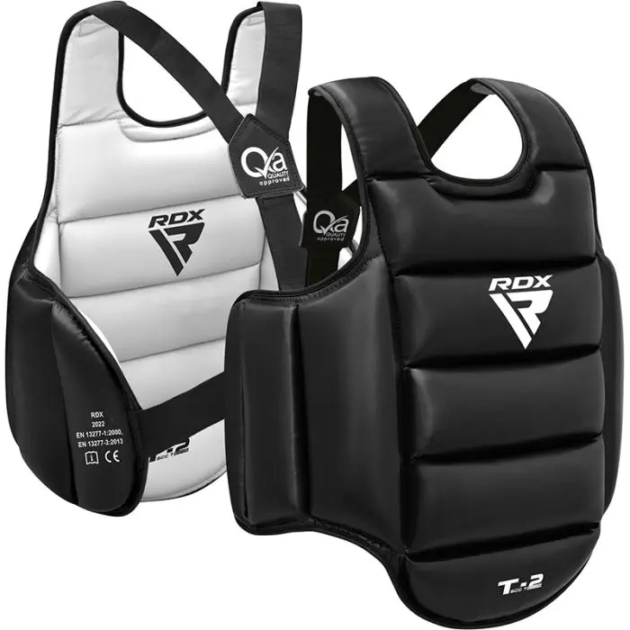 PLASTRON SEMI CONTACT REVERSIBLE T2 RDX - NOIR/BLANC