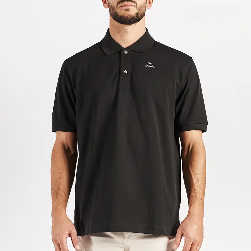 Polo Aarau Robe di Kappa Noir Unisexe