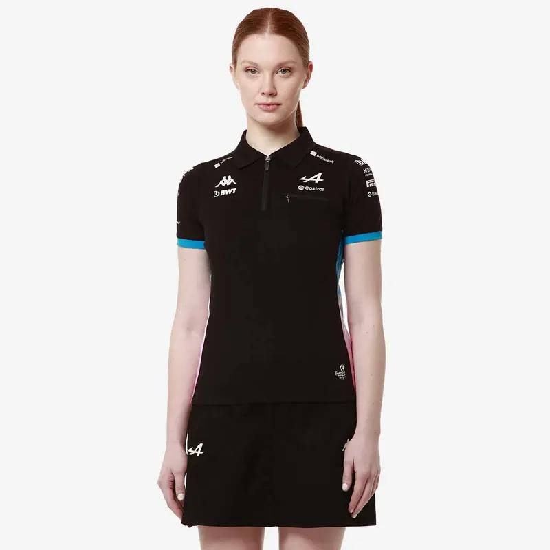 Polo Adraw BWT Alpine F1 Team 2024 Noir Femme