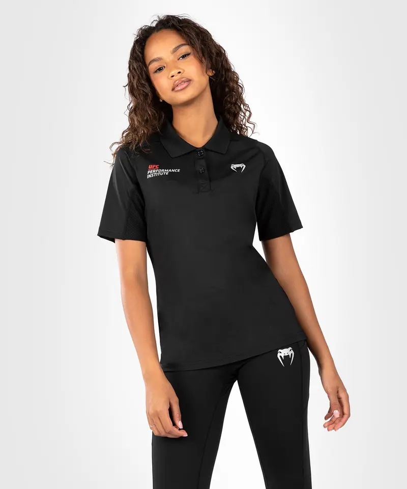 Polo de performance pour femmes UFC Venum Performance Institute 2.0 - noir/rouge