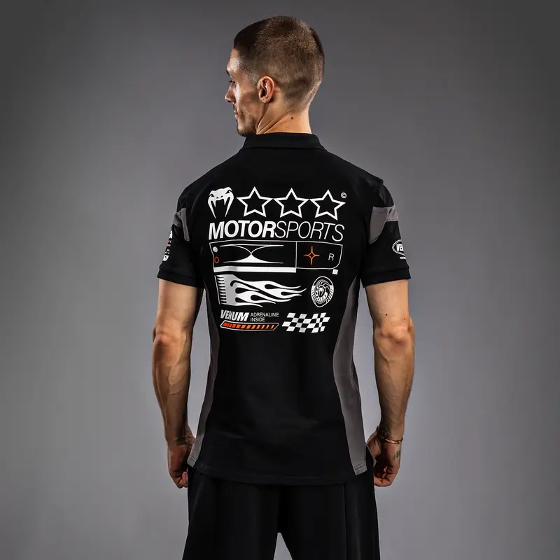 Polo en Coton Venum Motorsport - Noir Profond