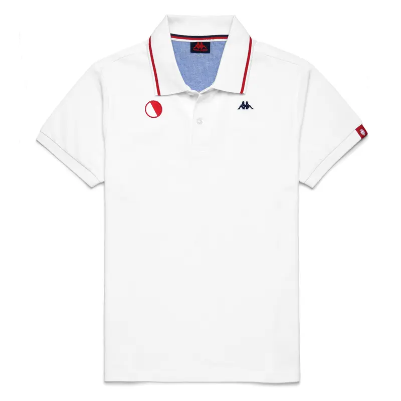 Polo Len Robe Di Kappa - As Monaco 2022 blanc homme