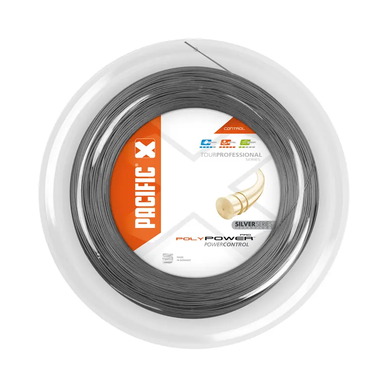 Poly Power Pro Silver Series Bobine Cordage 200m-Argent
