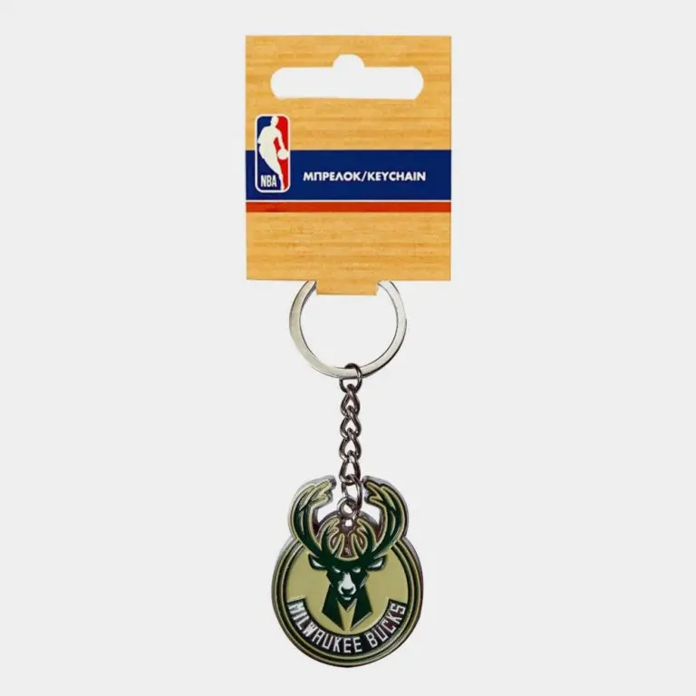 Porte Clés Nba Metallic Team Logo - Milwaukee Bucks