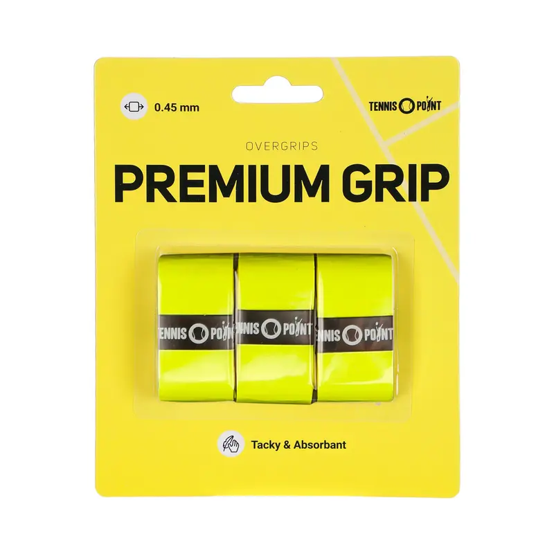 Premium Grip Pack De 3-Jaune