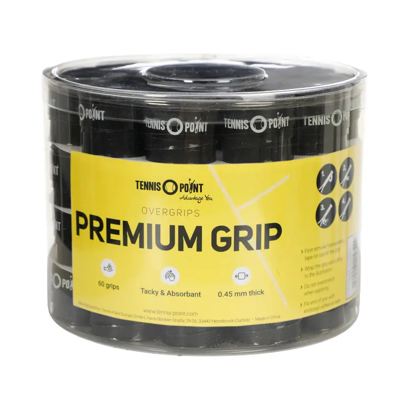 Premium Grip Pack De 60-Noir