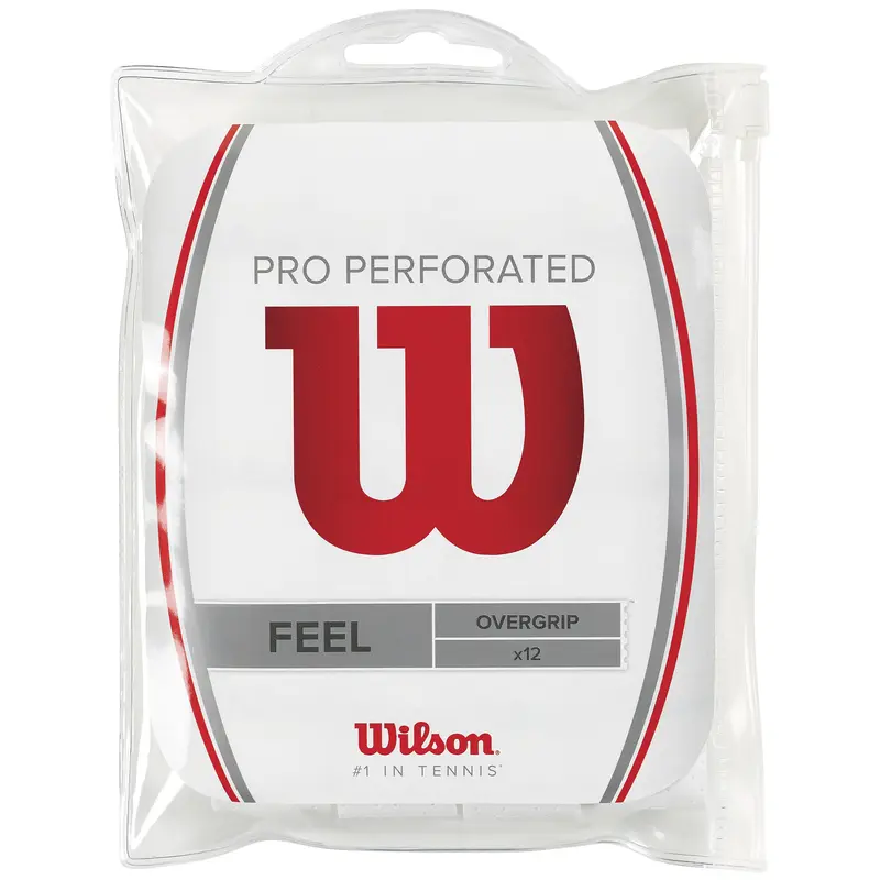 Pro Overgrip Perforated Pack De 12-Blanc