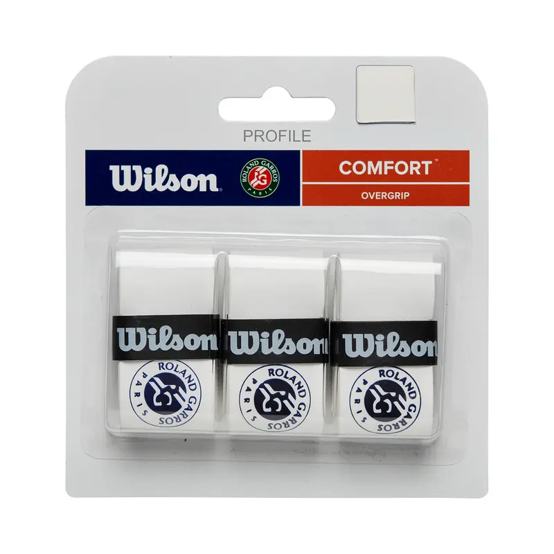 Pro Overgrip Roland Garros Pack De 3-Blanc,Bleu