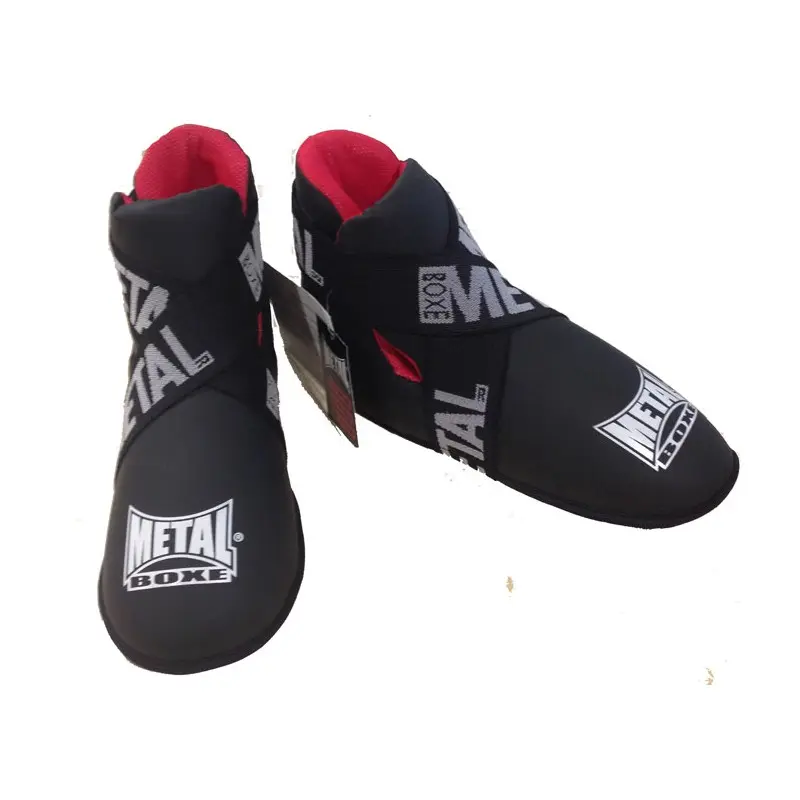 Protège-pieds Full Contact Metal Boxe - Noir