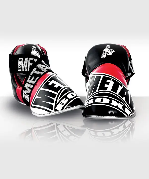 Protège-pieds Full léger Compétition Metal Boxe – Noir