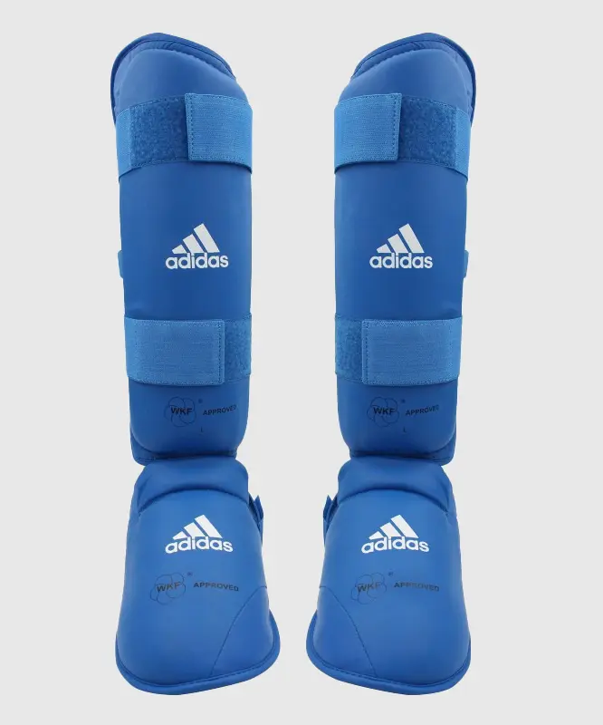 Protège Tibia Et Pieds Wkf Adidas - Bleu