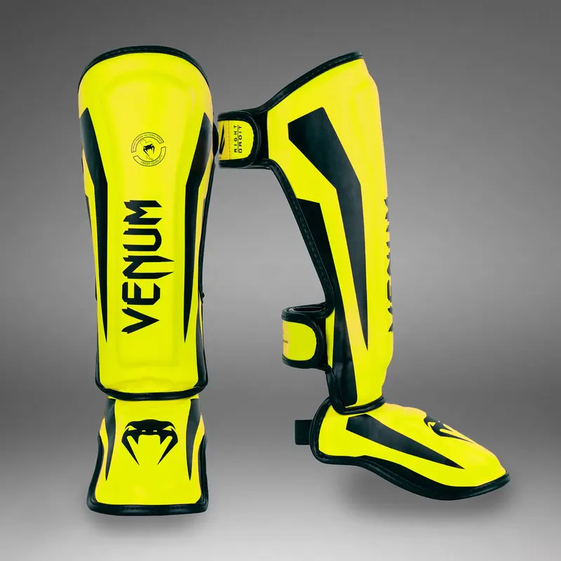Protège-Tibias enfant Venum Elite – Jaune Fluo