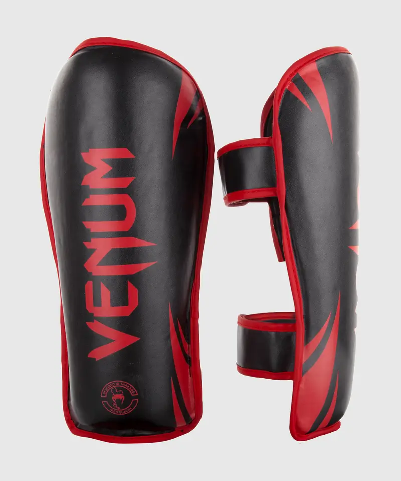 Protège-tibias Venum Challenger - Noir/Rouge
