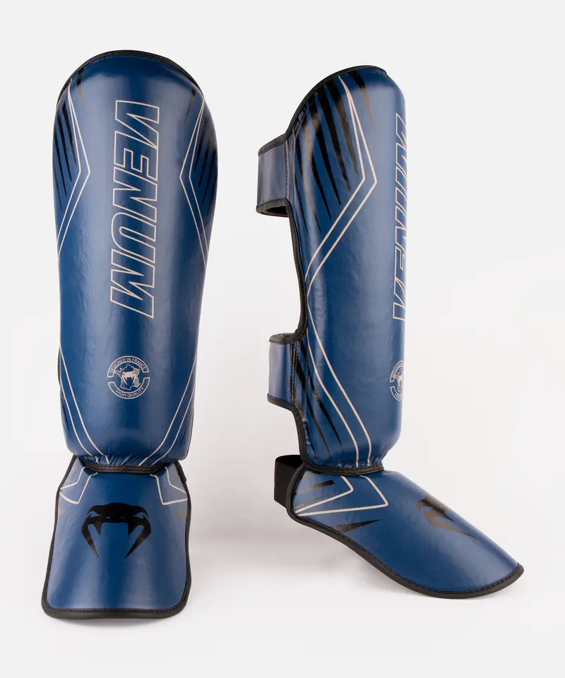 Protège-tibias Venum Contender 2.0 - Bleu Marine/Sable