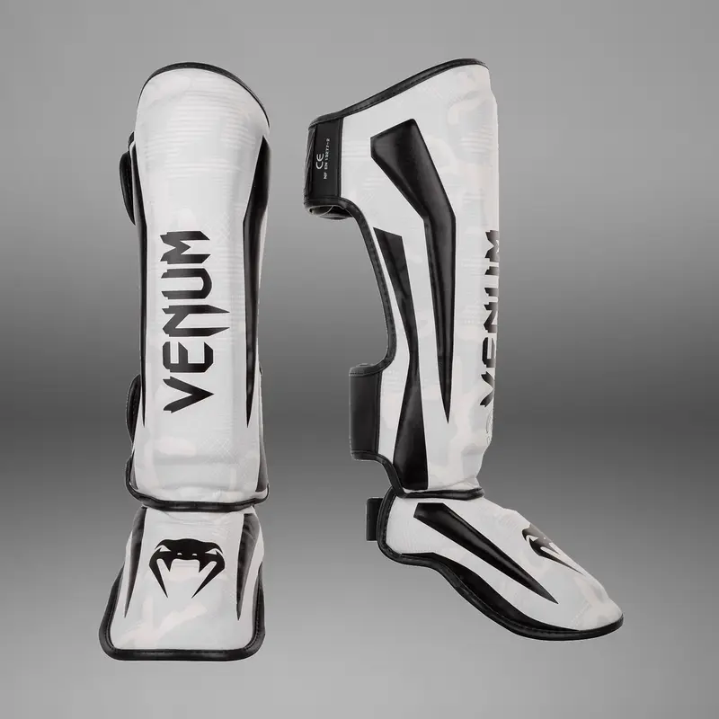 Protège-tibias Venum Elite – Blanc Camo