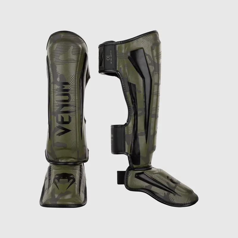 Protège-tibias Venum Elite – Kaki Camo