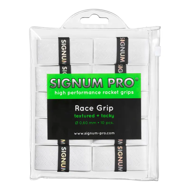 Race Grip Pack De 10-Blanc