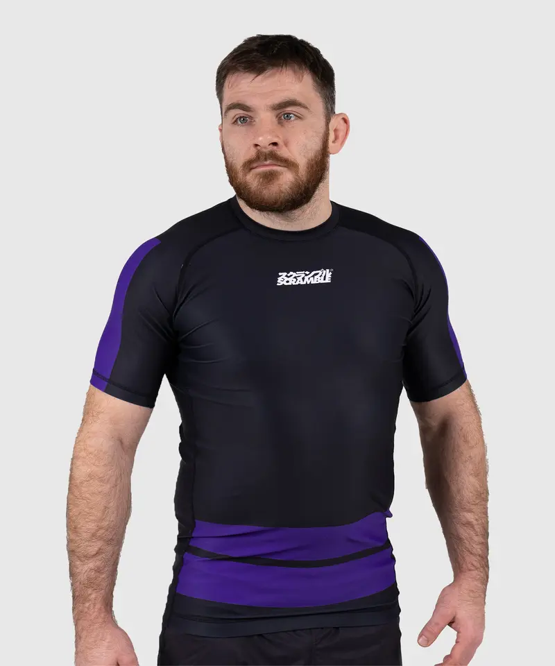 Rashguard À Manches Courtes Scramble Ranked -Violet