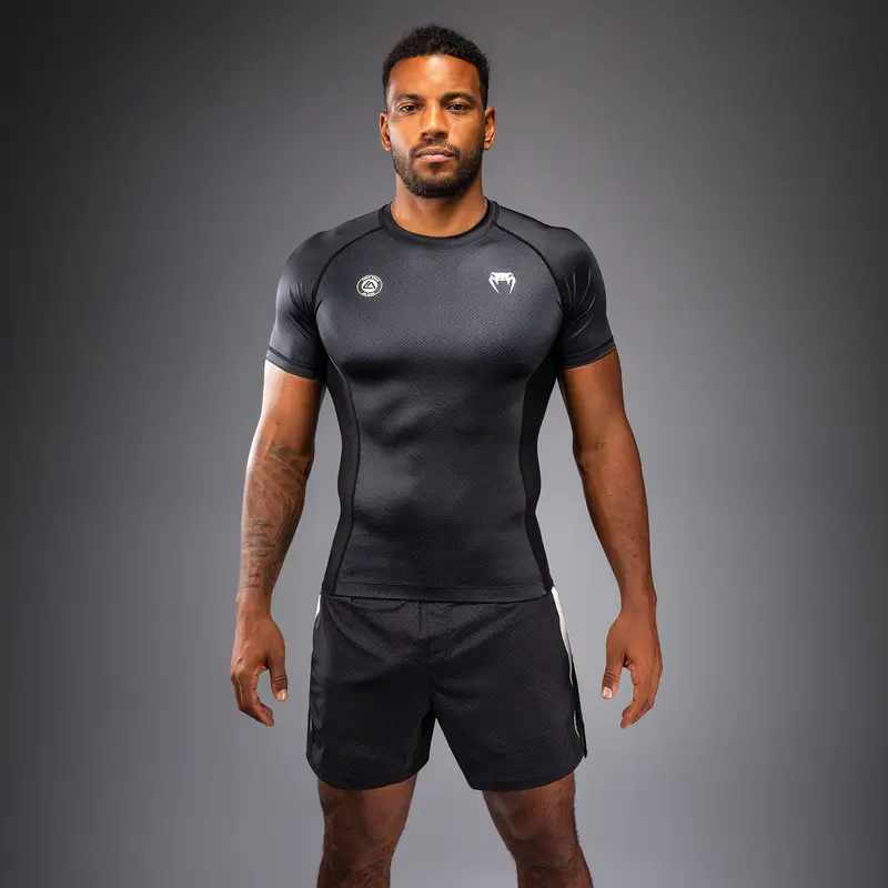Rashguard à Manches Courtes Venum x Roger Gracie Academy - Noir