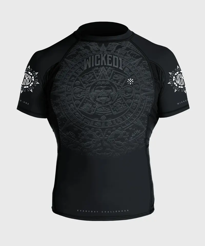 Rashguard À Manches Courtes Wicked One Aztec - Noir