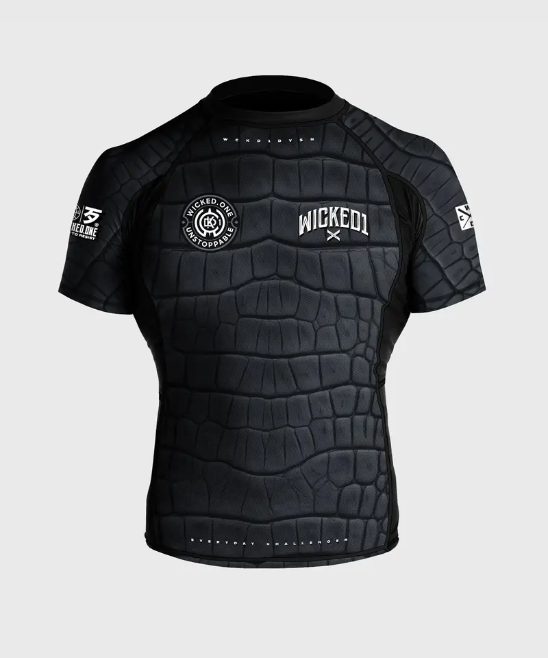 Rashguard À Manches Courtes Wicked One Caïman - Noir