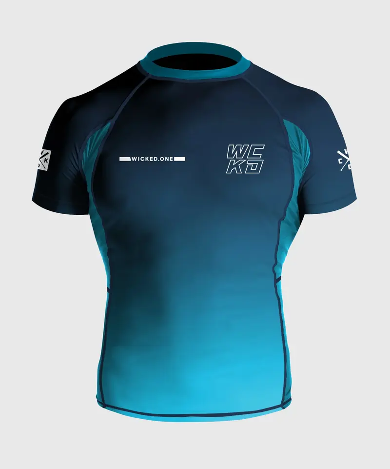 Rashguard À Manches Courtes Wicked One Raw - Bleu