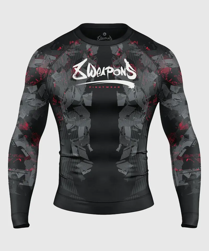Rashguard À Manches Longues 8 Weapons Hit 2.0 - Noir
