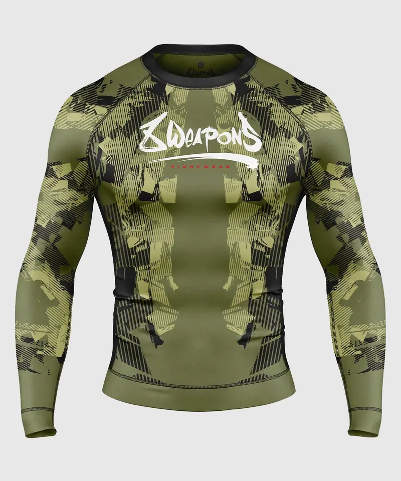 Rashguard À Manches Longues 8 Weapons Hit 2.0 - Olive