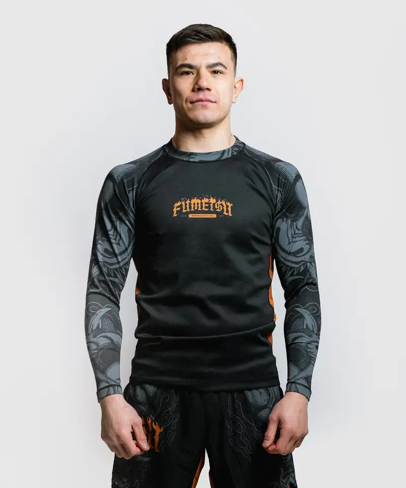 Rashguard À Manches Longues Fumetsu Oni - Noir/Gris/Bronze
