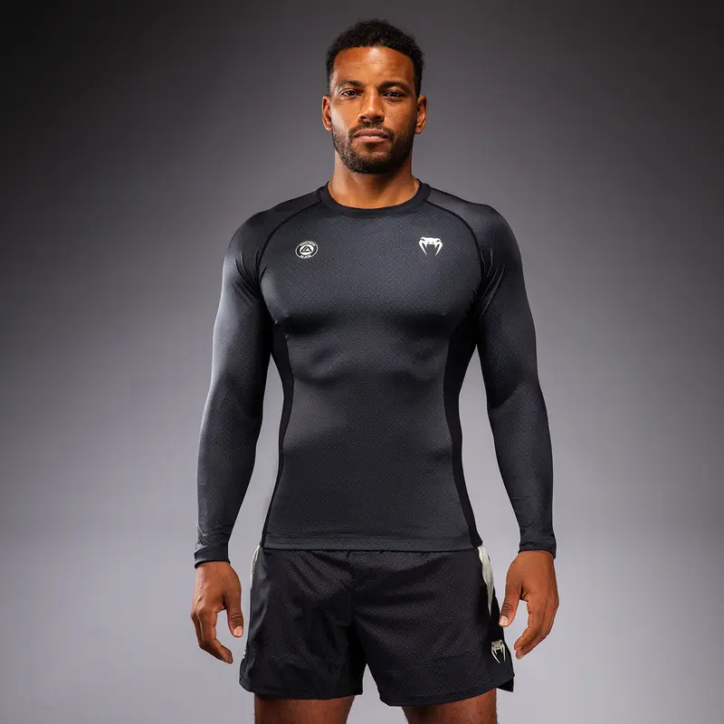 Rashguard à Manches Longues Venum x Roger Gracie Academy - Noir