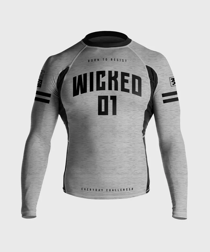 Rashguard À Manches Longues Wicked One Rush - Gris