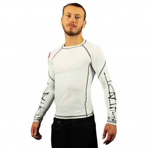 Rashguard Fight Art Gano Samouraï - Manches Longues - Blanc