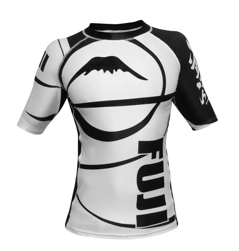 Rashguard Fuji Sports Freestyle IBJJF Ranked - Manches courtes - Blanc