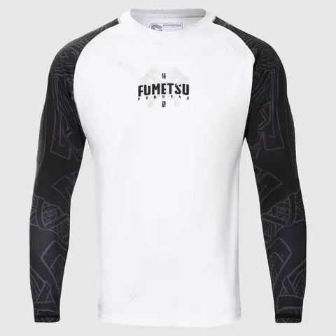 Rashguard Fumetsu Berserker - Manches Longues - Blanc/Noir