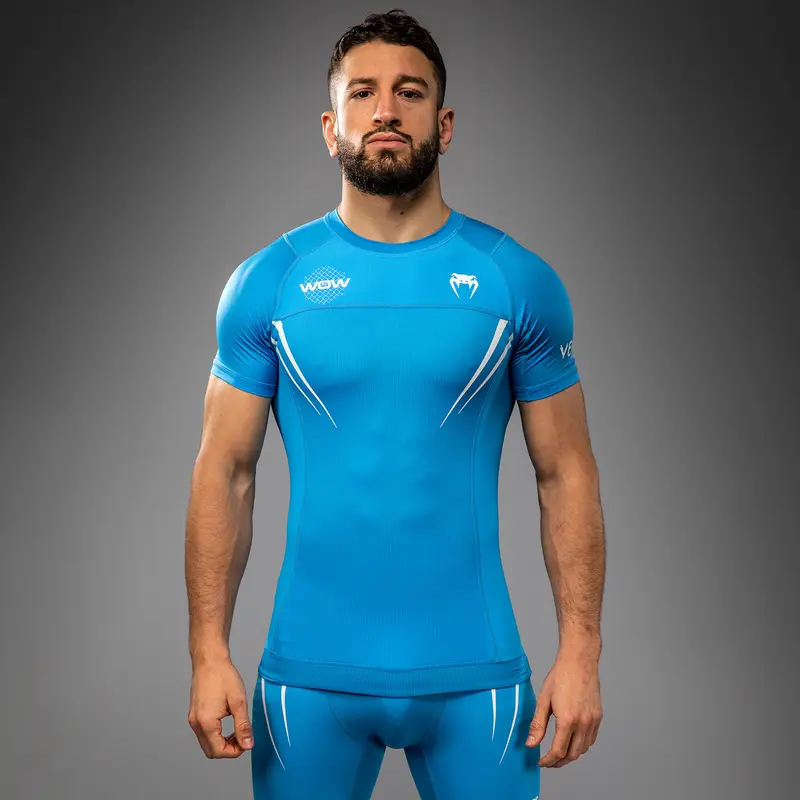 Rashguard manches courtes Venum x WOW FC - Bleu