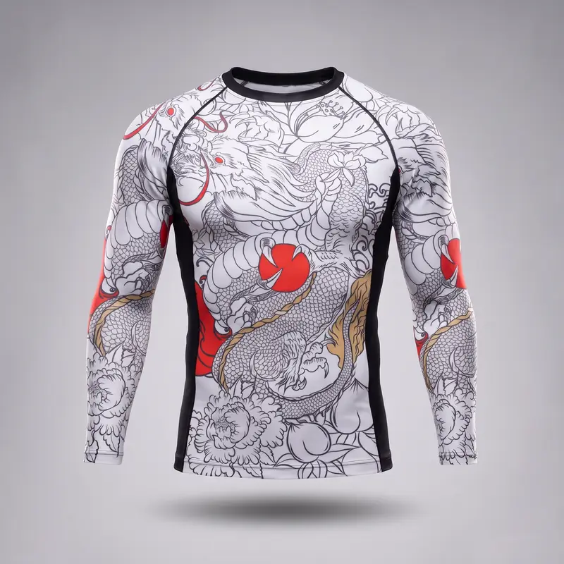 Rashguard Manches Longues UPF 50+ - Motif Koï