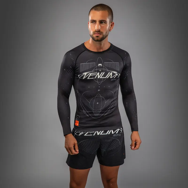 Rashguard Manches Longues Venum Eclipse – Noir/Ivoire