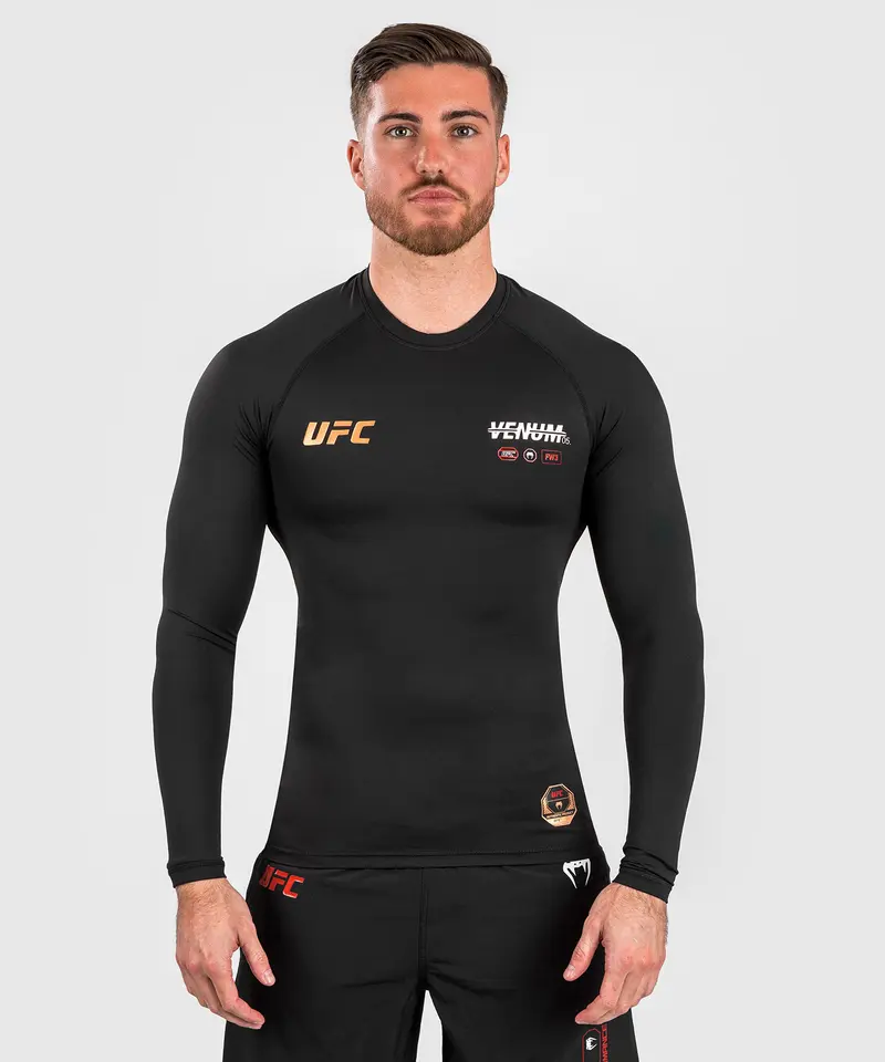 Rashguard Performance à manches longues pour Hommes UFC Adrenaline by Venum Fight Week - Noir