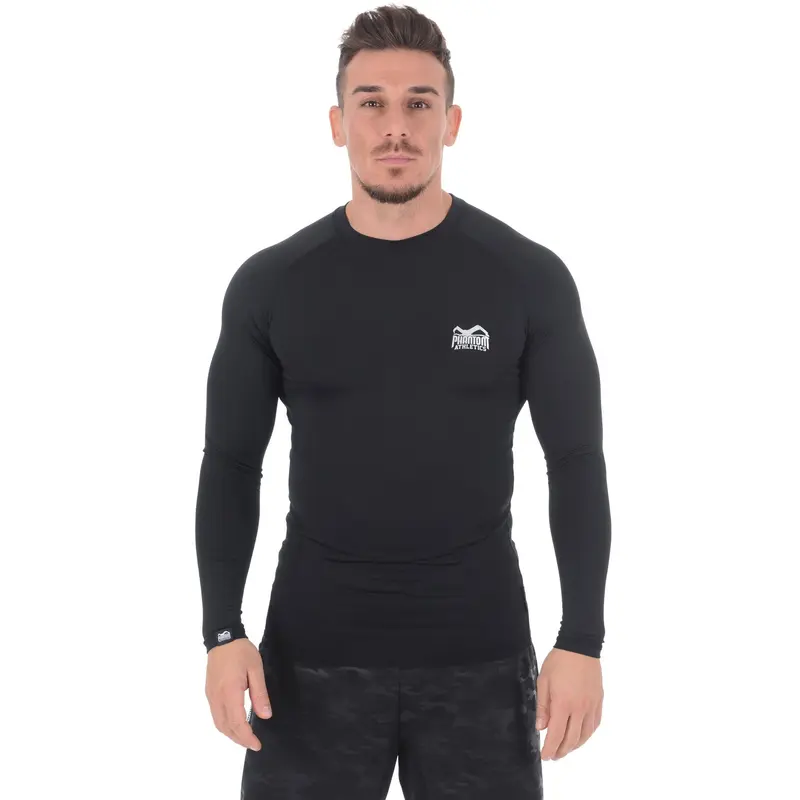 Rashguard Phantom Athletics Tactic - Noir - Manches longues