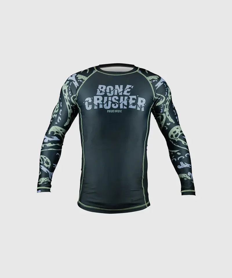 Rashguard Pride Or Die Bone Crusher V2 - Manches Longues - Noir