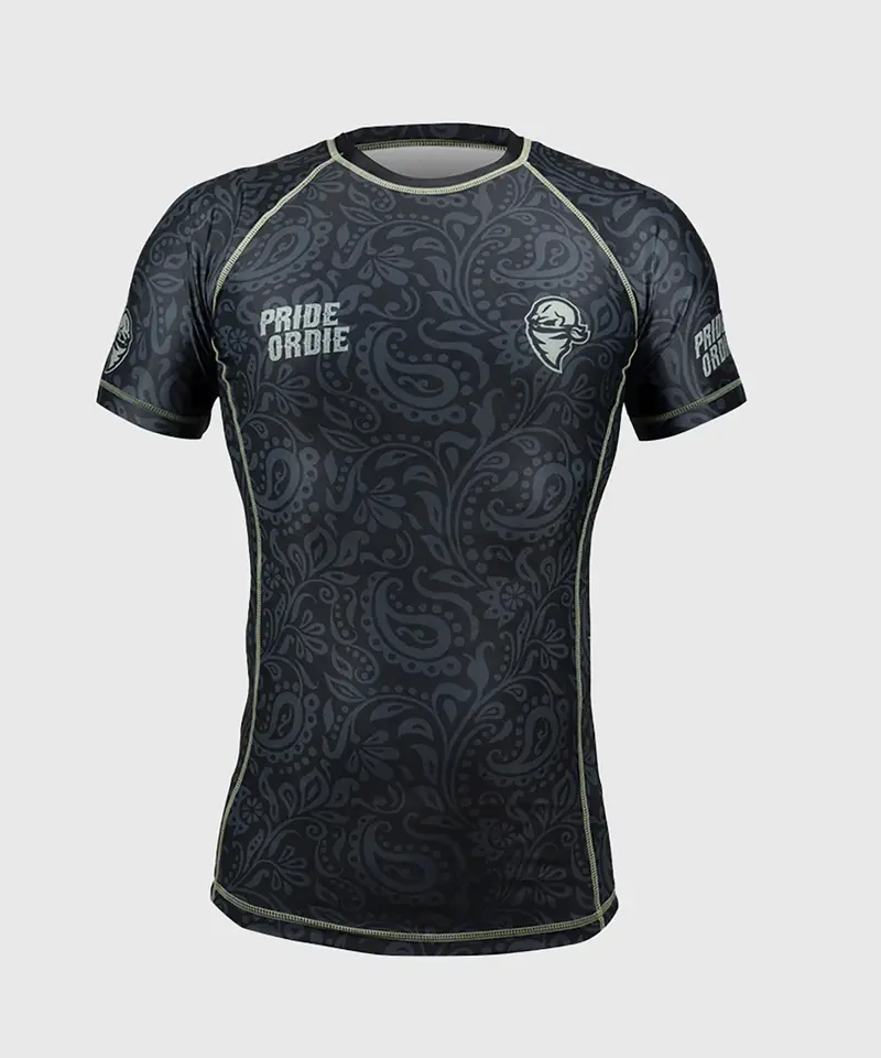 Rashguard Pride Or Die Fearless - Manches Courtes - Noir