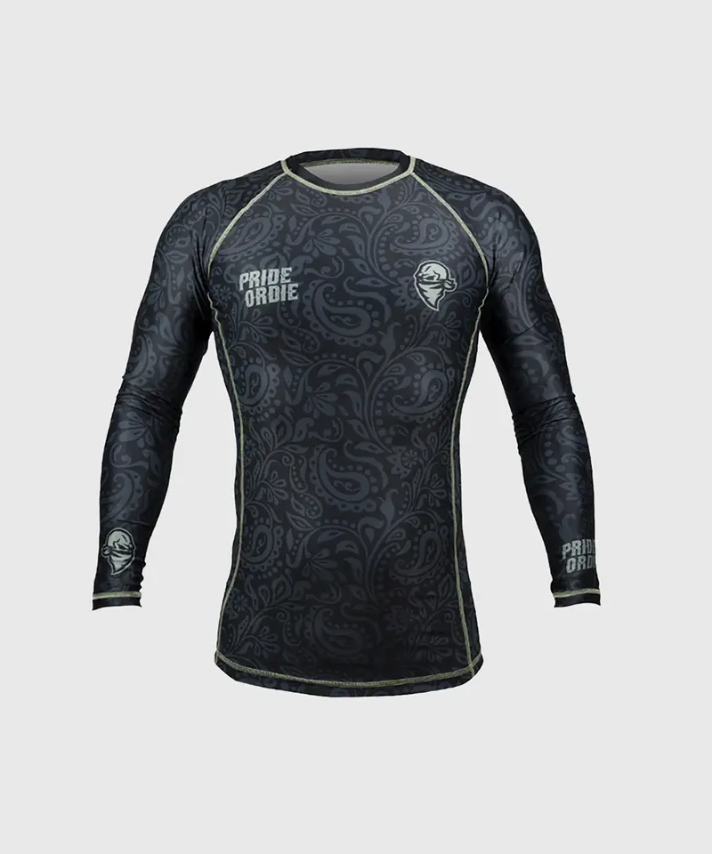 Rashguard Pride Or Die Fearless - Manches Longues - Noir