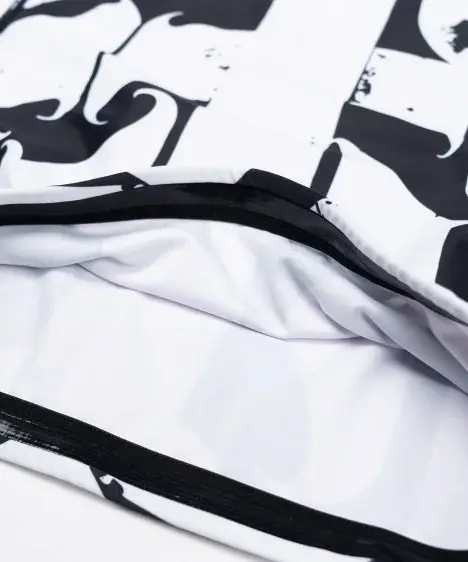 Rashguard Scramble Hanzi Monochrome - Noir/Blanc