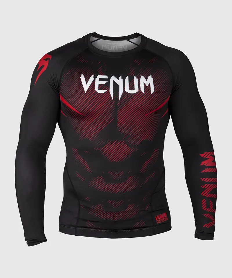 Rashguard Venum NoGi 2.0 - Manches Longues Approuvé IBJJF - Noir